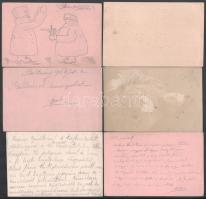 cca 1914-16 össz 10 db I. világháborús tábori posta Kézdi-Kovács Lóránthoz (1897-1916), Kézdi-Kovács...