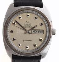 Omega Seamaster Chronometer cal 751 ca 1970 férfi automata karóra, szép számlappal, Omega bőr szíjjal, eredeti koronával, működőképes, tisztításra szorul d: 38 mm