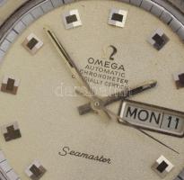 Omega Seamaster Chronometer cal 751 ca 1970 férfi automata karóra, szép számlappal, Omega bőr szíjja...