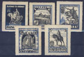 1923 5 db irredenta levélzáró