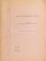 Tóth Józsefné: A korrektúra jelei. Kézirat, papír mappában