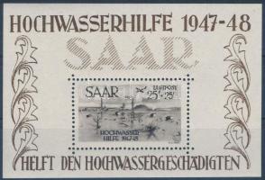 SAAR 1948 Árvíz blokkpár Mi 1-2 luxus minőség (Mi EUR 1.700.-)