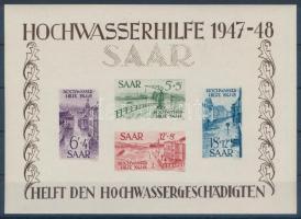 SAAR 1948 Árvíz blokkpár Mi 1-2 luxus minőség (Mi EUR 1.700.-)