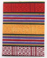 Nepáli kézzel készített jegyzetfüzet, kitöltetlen, 15×12 cm