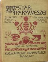 Györgyi Kálmán (szerk.): Magyar Iparművészet. Az Országos Magyar Iparművészeti Múzeum és Iskola és az Orsz. Magyar Iparművészeti Társulat Közlönye. IX. évfolyam. Bp., 1906, Országos Magyar Iparművészeti Társulat. Kiadói egészvászon kötés, gerinc sérült, kopottas állapotban.