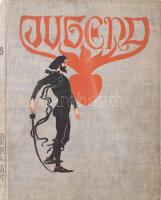 1898 Jugend, Münchner Illustrierte Wochnschrift für Kunst und Leben Band I. München und Leipzig, G. Hirth's Kunstverlag. Kiadói egészvászon kötés, kissé kopottas állapotban.