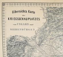 Übersichts Karte des Kriegsschauplatzes von Ungarn und Siebenbürgen. 65×48 cm