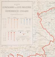 [Az Osztrák-Magyar Monarchia szövőipara.] Karte der Leinen-, Hanf- und Jute-Industrie in Österreich?...