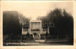 Léka, Lockenhaus; Pro Ptaria Kriegerdenkmal / Hősök szobra / military heroes monument. photo