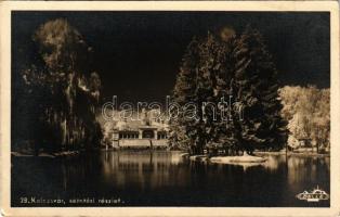 1940 Kolozsvár, Cluj; Sétatéri részlet / promenade park, kiosk. Belle (EK)