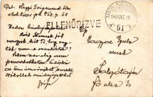 1940 Kolozsvár, Cluj; Sétatéri részlet / promenade park, kiosk. Belle (EK)