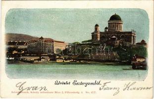 1900 Esztergom, Bazilika. Schwidernoch Károly műintézete