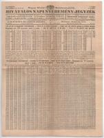 1939. "43. Magyar Királyi Osztálysorsjáték" második osztály egynyolcad sorsjegye bélyegzés...