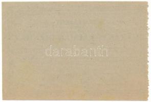 ~1942. "Darányi Kálmán Diákház" téglajegy 1P értékben, "DDN 000562" sorszámmal T...