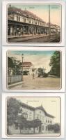 6 db MODERN magyar reprint képeslap vasútállomásokkal