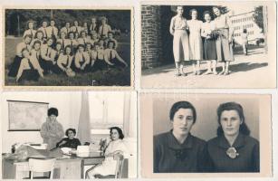 29 db RÉGI és MODERN fotó családi emlékekből: hölgyek