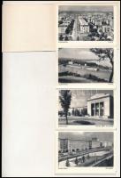 1950-1960 10 éves Sztálinváros - mini nem-képeslapos leporello Dunaújvárosból