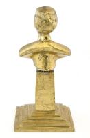 Petőfi büszt. Bronz, jelzés nélkül, m: 14,5 cm