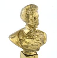 Petőfi büszt. Bronz, jelzés nélkül, m: 14,5 cm