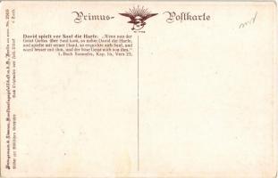 David spielt vor Saul die Harfe. Bilder zur Biblischen Geschichte / David Playing the Harp Before Sa...