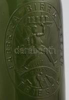cca 1920 Trieszti Dreher sörös üveg dombronyomott Fabbrica Birra Dreher Trieste felirattal, m: 28,5 ...