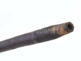 Pipaszár. Átfúrt cseresznyefa, cca 19. sz. közepe, h: 68 cm