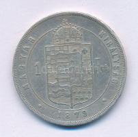 1879KB 1Ft Ag "Ferenc József / Középcímer" T:VF
Adamo M15