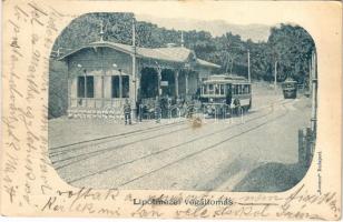 1904 Budapest II. Lipótmező, Hűvösvölgy, villamos végállomása. Kosmos (EK)