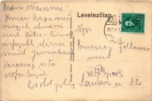 1937 Háromfa (Nagyatád), községháza, Római katolikus templom, Hangya üzlete és saját kiadása (EK)