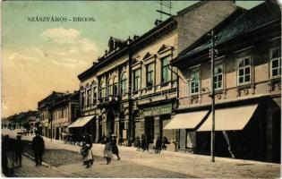 1910 Szászváros, Broos, Orastie; M. kir. dohány nagy tőzsde üzlete. H. Graef kiadása / tobacco shop (EM)