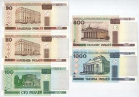 Fehéroroszország 2000. 20R (2x) + 100R + 500R + 1000R T:AU
Belarus 2000. 20 Roubles (2x) + 100 Roub...