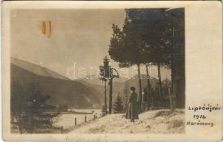 1916 Liptóújvár, Liptovsky Hrádok; Karácsony, temető / Christmas, cemetery. photo (fl)