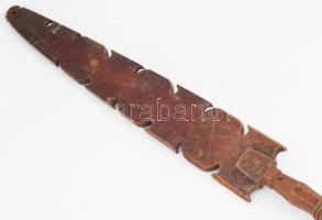 Faragott fa guzsaly 132 cm