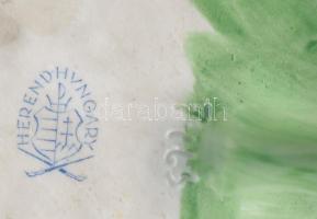 Herendi + Ens rózsa, jelzett, sérüléssel