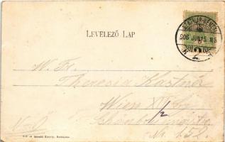 1906 Szatmárnémeti, Satu Mare; Hám János utca, lovas hintó. Divald Károly 823. / street, horse chari...