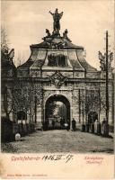 1906 Gyulafehérvár, Karlsburg, Alba Iulia; Károly kapu. Weiss Bernát kiadása / castle gate