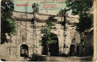 1911 Gyulafehérvár, Karlsburg, Alba Iulia; Felső Károly kapu. Schäser Ferenc kiadása / Das obere Karlstor / castle gate (fa)