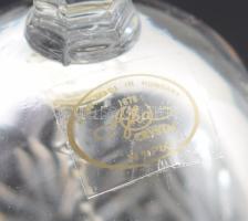 Ajka Crystal csengő, jelzett, díszdobozban, m: 16 cm