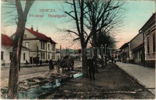 1908 Resica, Resita; Fő utca. Braunmüller L. kiadása / Hauptgasse / main street (EK)