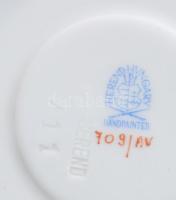 Herendi Apponyi zöld mintás 2 darab csészealj, jelzett, hibátlan, d: 11,5 cm