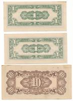 Fülöp-szigetek / Japán megszállás DN(1942) 1c (2x) + 10c T:AU-F, folt
Philippines / Japanese Occupa...