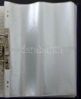 A4-es gyűrűs képeslap album kb. 400 férőhellyel / A4 size postcard album for cca. 400 postcards