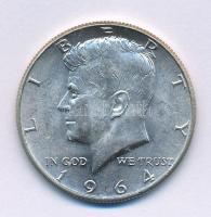 Amerikai Egyesült Államok 1964. 1/2$ Ag "Kennedy" T:AU USA 1964. 1/2 Dollar Ag "Kennedy" C:AU Krause KM#202