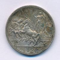 Olaszország 1916R 2L Ag "III. Viktor Emánuel" T:XF,VF patina
Italy 1916R 2 Lire Ag "...