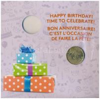 Kanada 2017. 5c-2$ (5xklf) "Happy Birthday" forgalmi sor dísztokban + 2016. 1$ "Lucky...