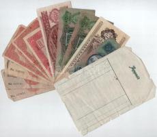 12db-os korona, pengő és forint bankjegy tétel, közte 1db reklámpénz: Arad 1913. május 1. " And...