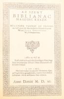 Vizsolyi Biblia. I-II. kötet. Bp., 1990, Helikon. Kiadói dombornyomott, aranyozott, bordázott gerinc...