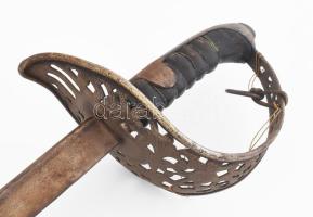 1869M osztrák-magyar lovassági tiszti szablya.hüvely nélkül gyártói jelzés nélkül 99 cm