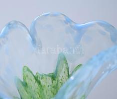 Horváth Márton (1941-2013): Virág. Jelzés nélkül, színezett üveg, h: 37 cm, proveniencia: az alkotó ...