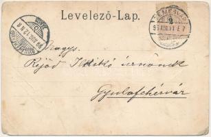 1899 (Vorläufer) Temesvár, Timisoara; Józsefváros, Küttl tér. Uhrmann Henrik kiadása / Iosefin, squa...